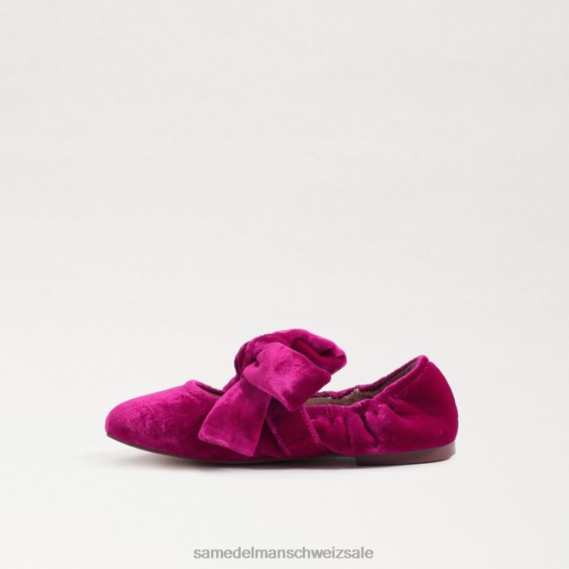 CH Sam Edelman Kinder Felicity Ballerinas Himbeersamt X2J861022 Schuhwerk