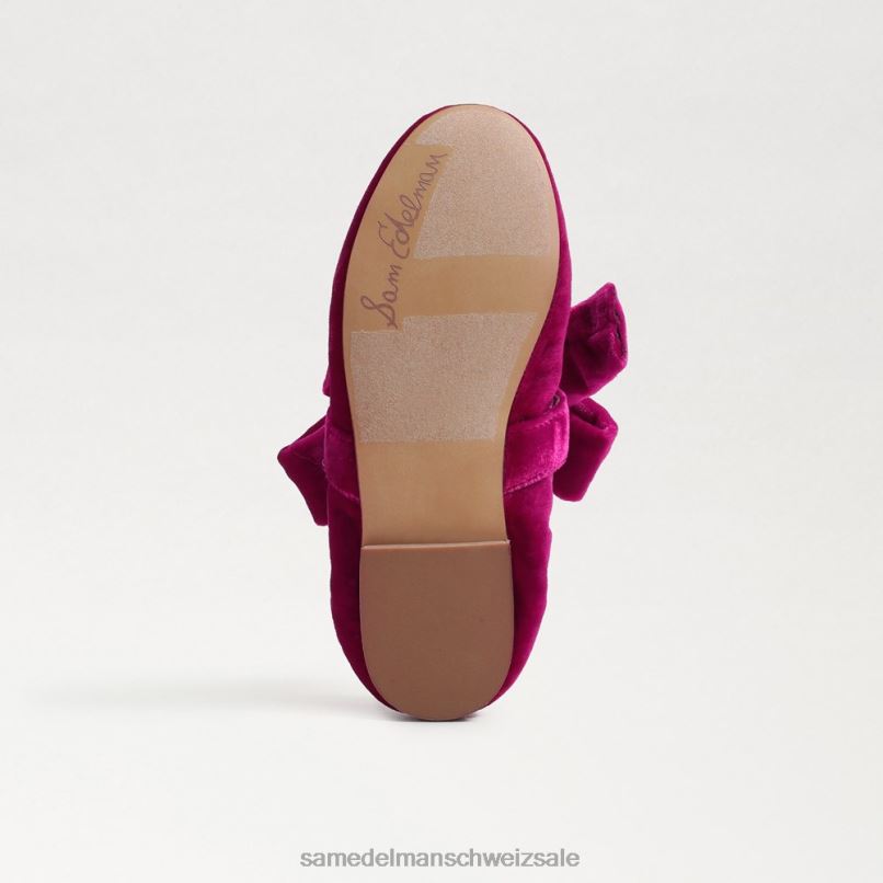 CH Sam Edelman Kinder Felicity Ballerinas Himbeersamt X2J861022 Schuhwerk