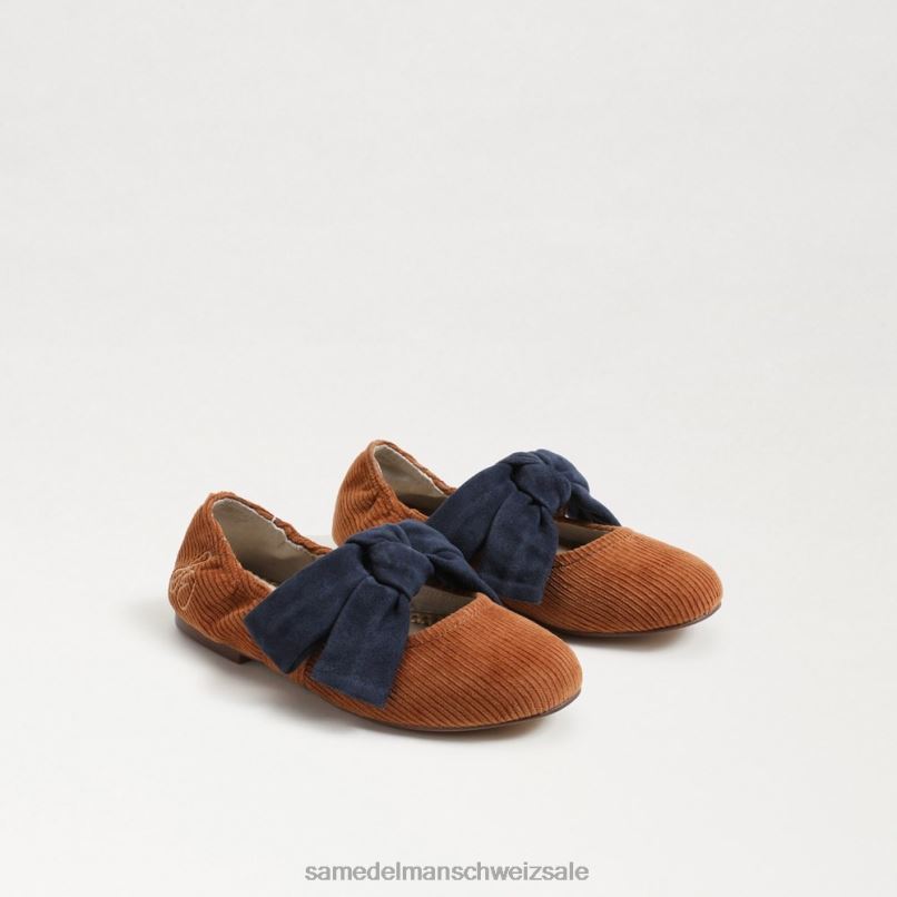 CH Sam Edelman Kinder Felicity Ballerinas Senf/Marine X2J861020 Schuhwerk