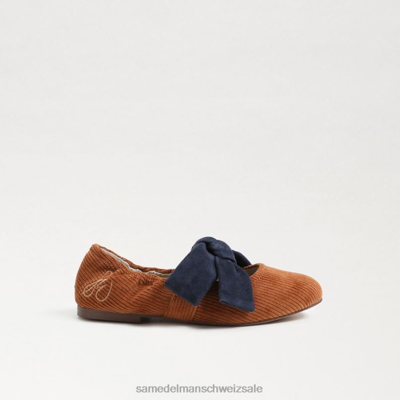 CH Sam Edelman Kinder Felicity Ballerinas Senf/Marine X2J861020 Schuhwerk