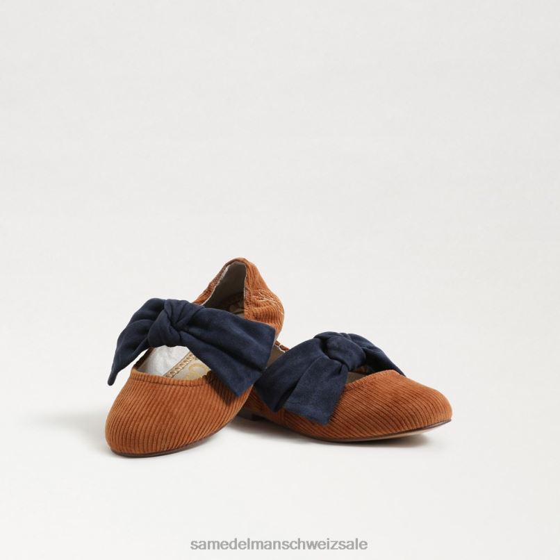 CH Sam Edelman Kinder Felicity Ballerinas Senf/Marine X2J861020 Schuhwerk