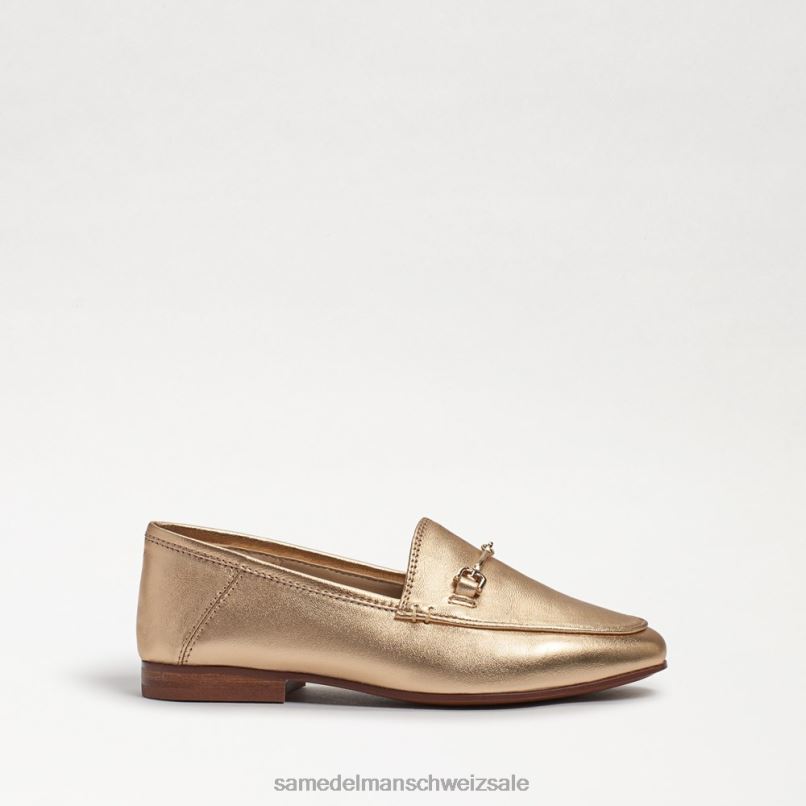 CH Sam Edelman Kinder Loraine Bit Loafer Blattgoldleder X2J86902 Schuhwerk