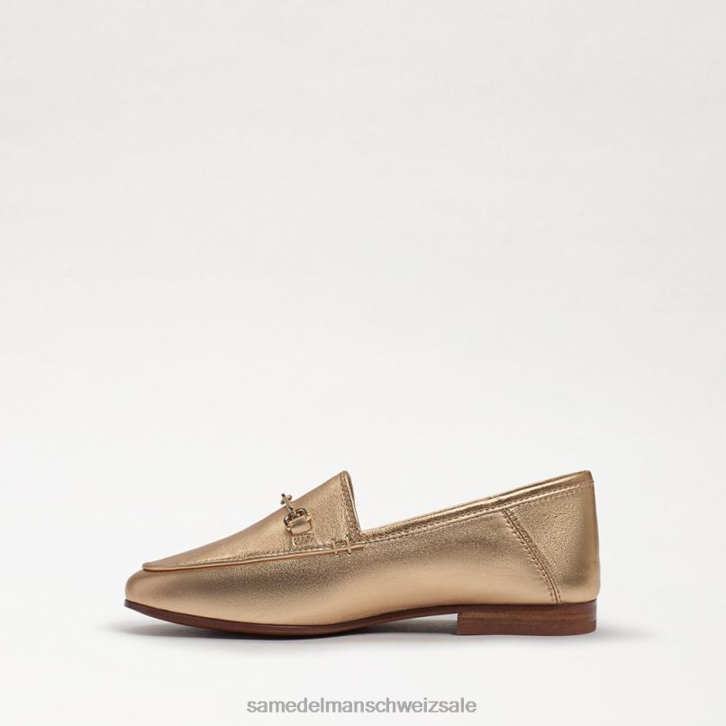 CH Sam Edelman Kinder Loraine Bit Loafer Blattgoldleder X2J86902 Schuhwerk