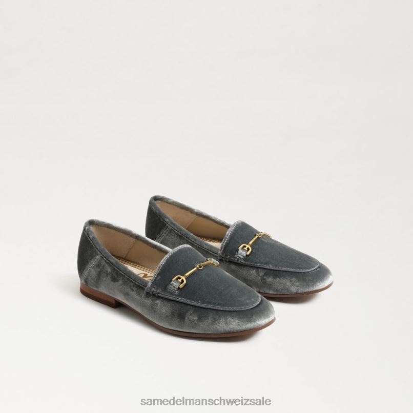 CH Sam Edelman Kinder Loraine Bit Loafer rauchblauer Samt X2J86896 Schuhwerk