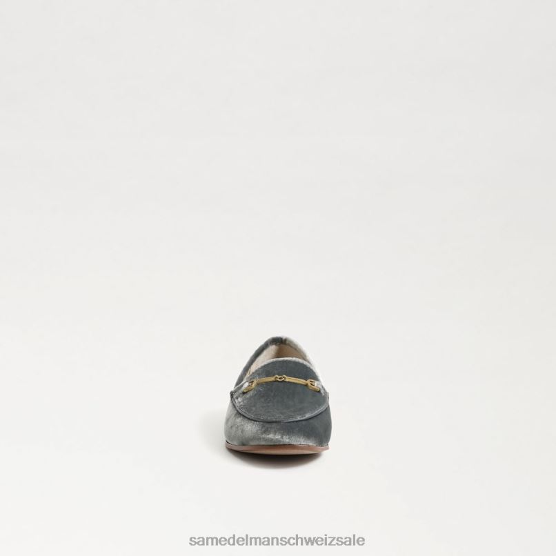 CH Sam Edelman Kinder Loraine Bit Loafer rauchblauer Samt X2J86896 Schuhwerk