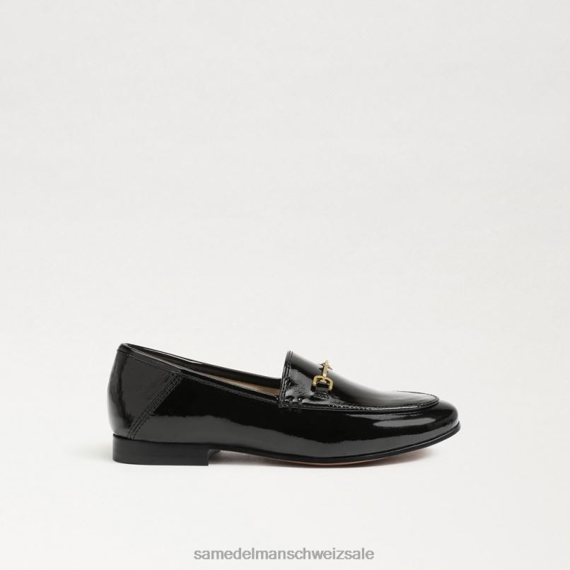 CH Sam Edelman Kinder Loraine Bit Loafer schwarzes Lackleder X2J86909 Schuhwerk