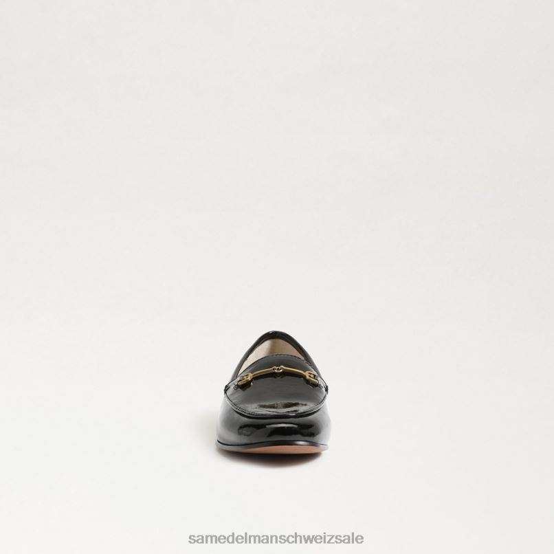 CH Sam Edelman Kinder Loraine Bit Loafer schwarzes Lackleder X2J86909 Schuhwerk