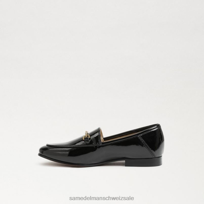 CH Sam Edelman Kinder Loraine Bit Loafer schwarzes Lackleder X2J86909 Schuhwerk