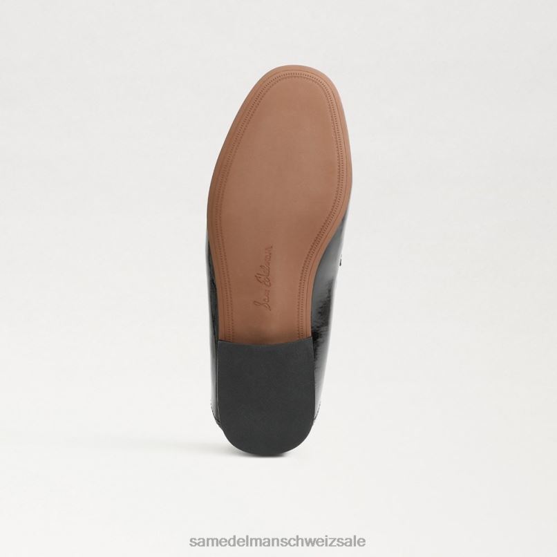 CH Sam Edelman Kinder Loraine Bit Loafer schwarzes Lackleder X2J86909 Schuhwerk