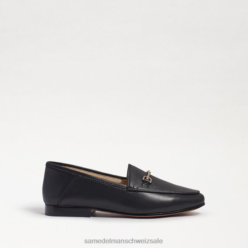 CH Sam Edelman Kinder Loraine Bit Loafer schwarzes Leder X2J86901 Schuhwerk