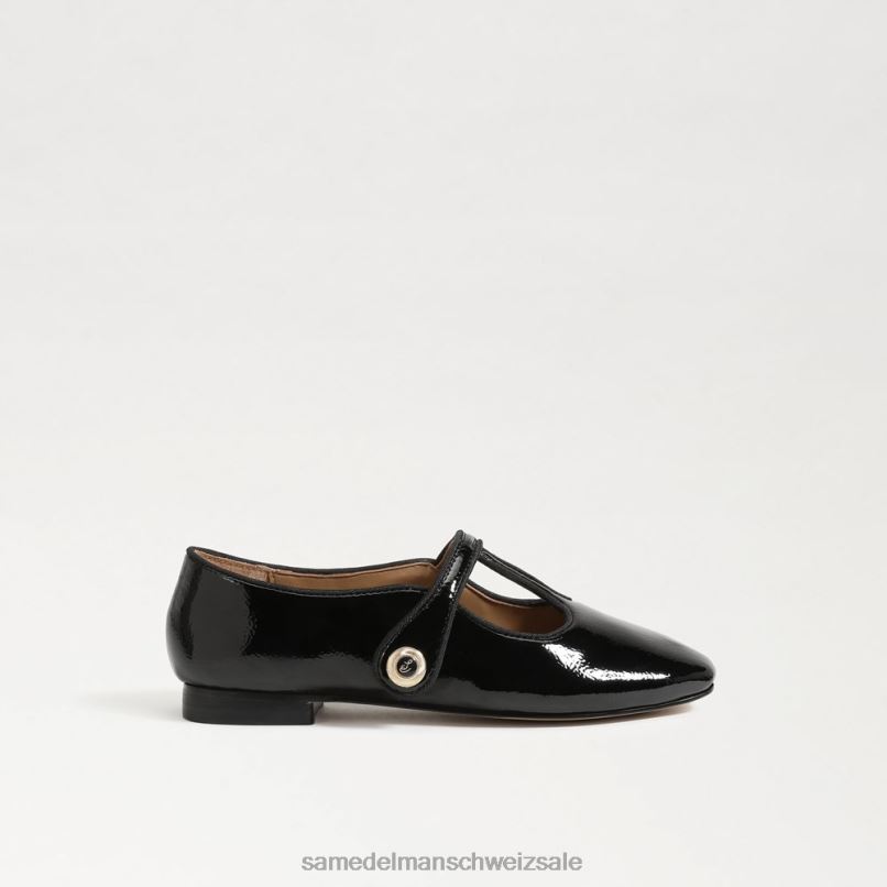 CH Sam Edelman Kinder Melodie Mary Jane schwarzes Lackleder X2J861052 Schuhwerk