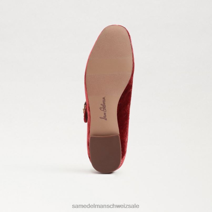 CH Sam Edelman Kinder Michaela Mary Jane Canyon-Orange-Samt X2J86912 Schuhwerk