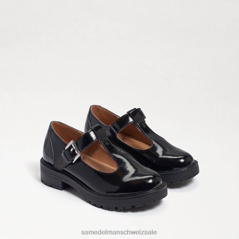 CH Sam Edelman Kinder Taelor-Loafer mit Stollensohle Black-Box-Leder X2J86927 Schuhwerk