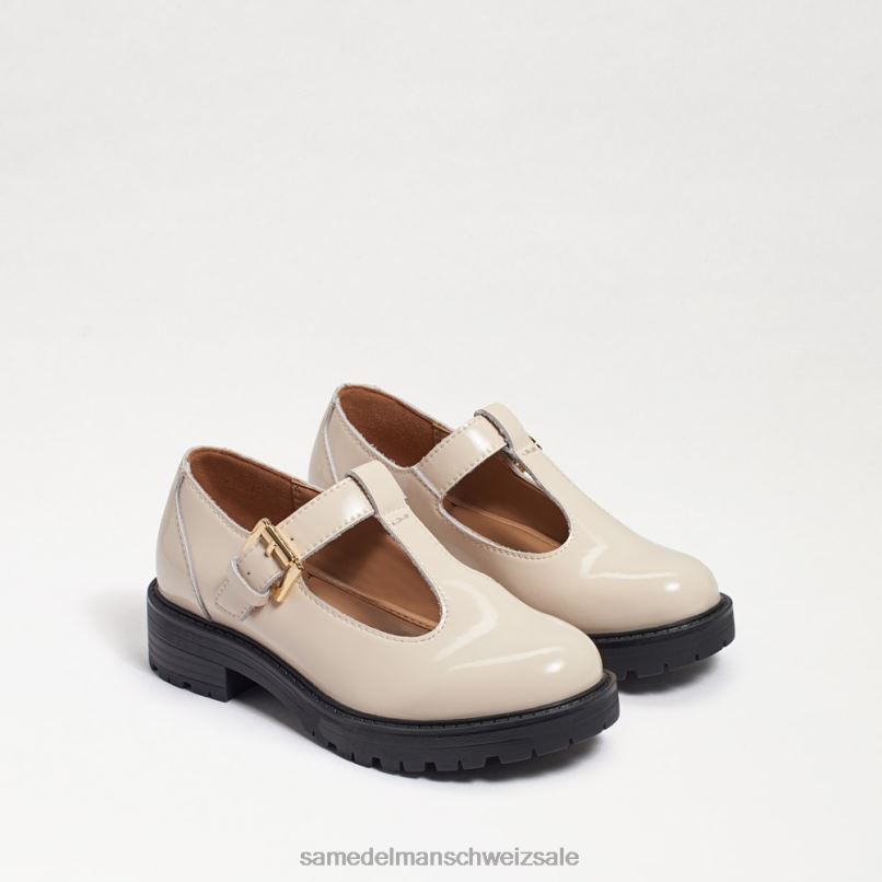 CH Sam Edelman Kinder Taelor-Loafer mit Stollensohle modernes elfenbeinfarbenes Boxleder X2J86928 Schuhwerk