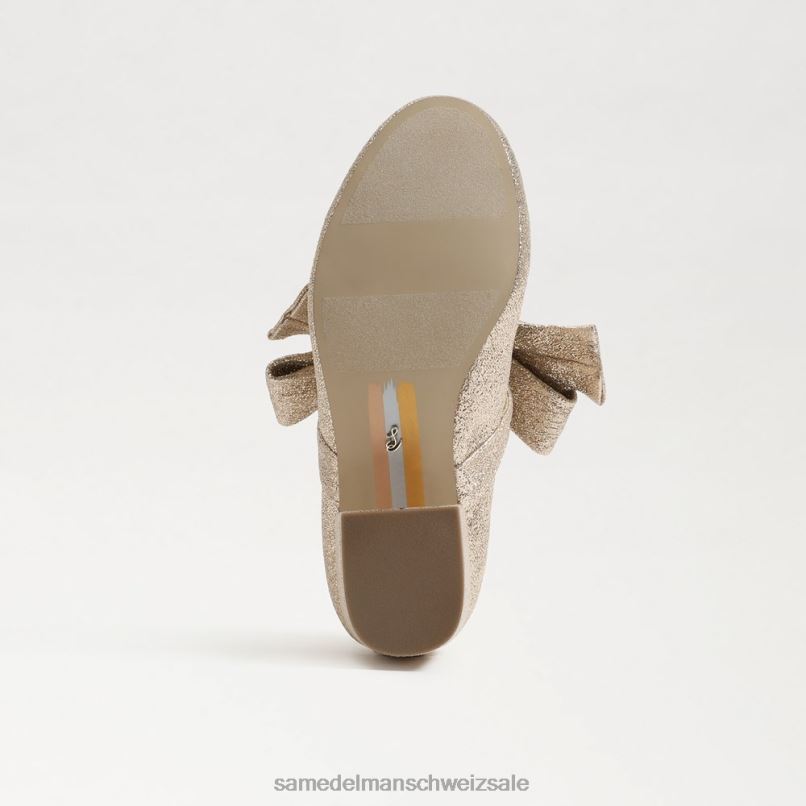 CH Sam Edelman Kinder Teddy-Blockabsatz Mary Jane Gold Blatt X2J86934 Schuhwerk