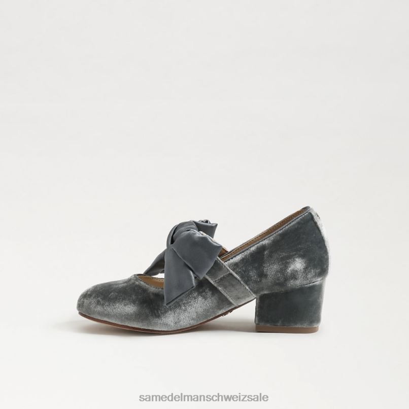 CH Sam Edelman Kinder Teddy-Blockabsatz Mary Jane rauchiges Blau X2J86933 Schuhwerk