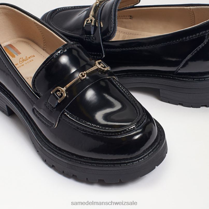 CH Sam Edelman Kinder Tully-Loafer Black-Box-Leder X2J86922 Schuhwerk