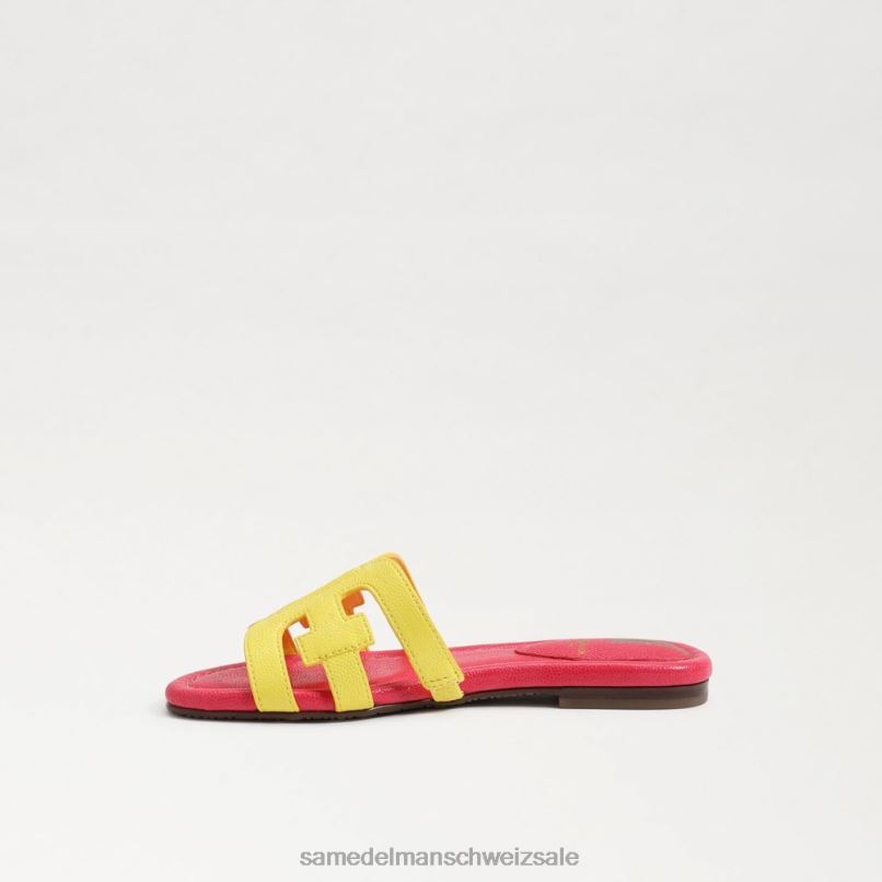 CH Sam Edelman Kinder Bay-Slide-Sandale Mimosa gelb/ultra fuscia X2J86886 Schuhwerk