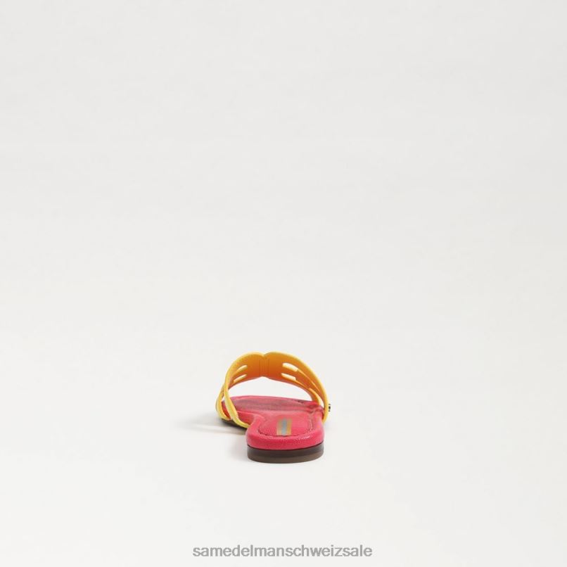 CH Sam Edelman Kinder Bay-Slide-Sandale Mimosa gelb/ultra fuscia X2J86886 Schuhwerk