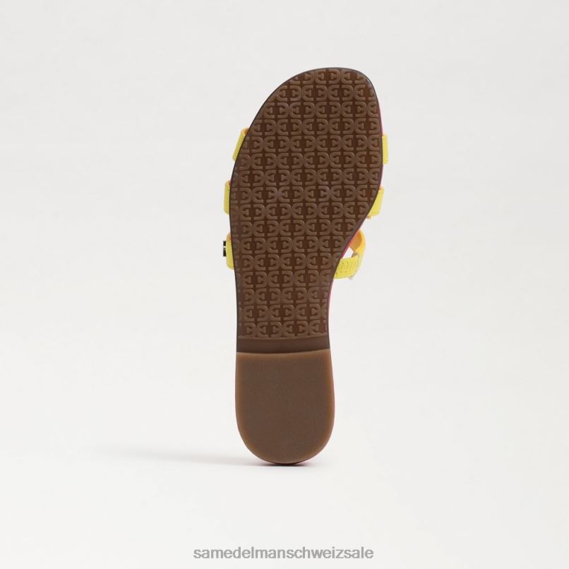 CH Sam Edelman Kinder Bay-Slide-Sandale Mimosa gelb/ultra fuscia X2J86886 Schuhwerk