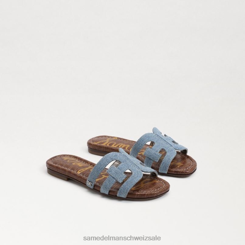 CH Sam Edelman Kinder Bay-Slide-Sandale Montroseblau X2J86885 Schuhwerk
