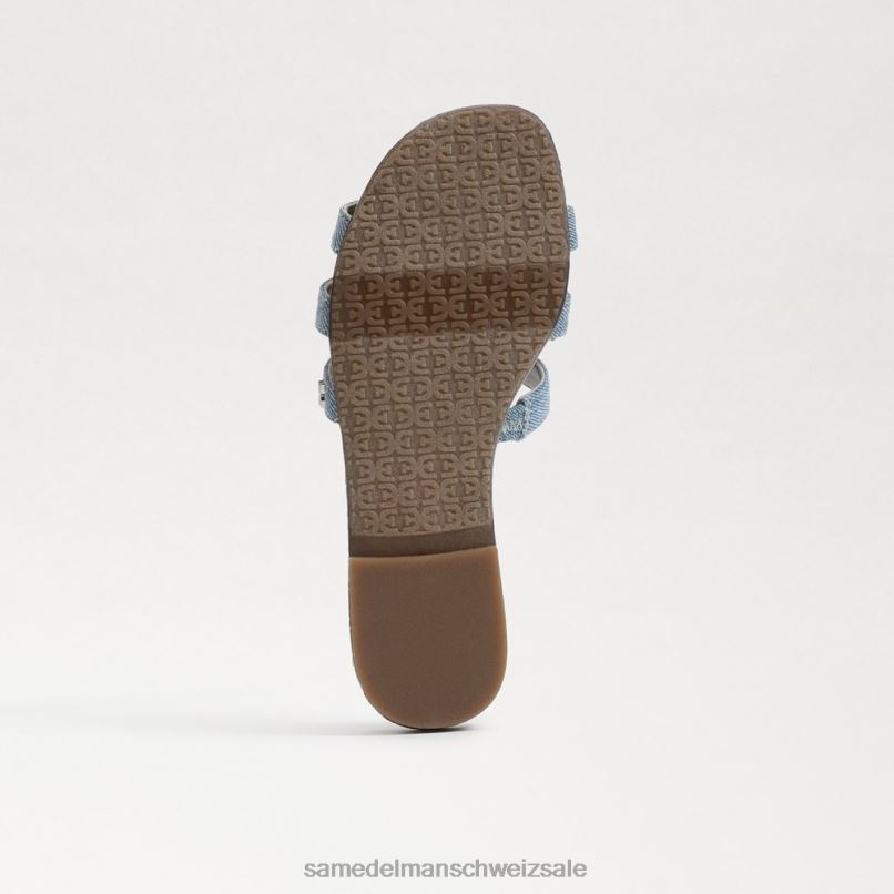 CH Sam Edelman Kinder Bay-Slide-Sandale Montroseblau X2J86885 Schuhwerk