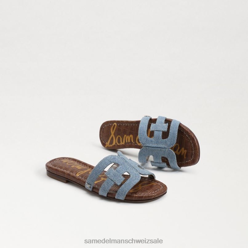 CH Sam Edelman Kinder Bay-Slide-Sandale Montroseblau X2J86885 Schuhwerk