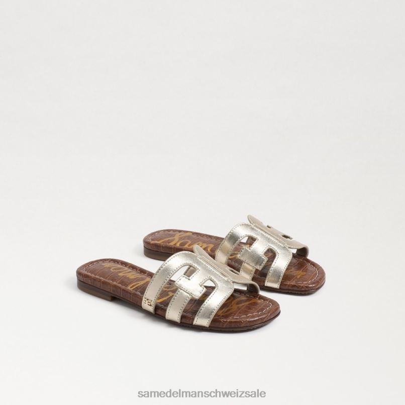 CH Sam Edelman Kinder Bay-Slide-Sandale geschmolzenes Gold X2J86889 Schuhwerk
