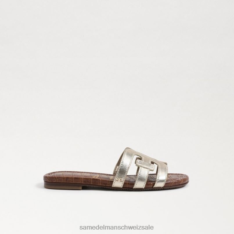 CH Sam Edelman Kinder Bay-Slide-Sandale geschmolzenes Gold X2J86889 Schuhwerk