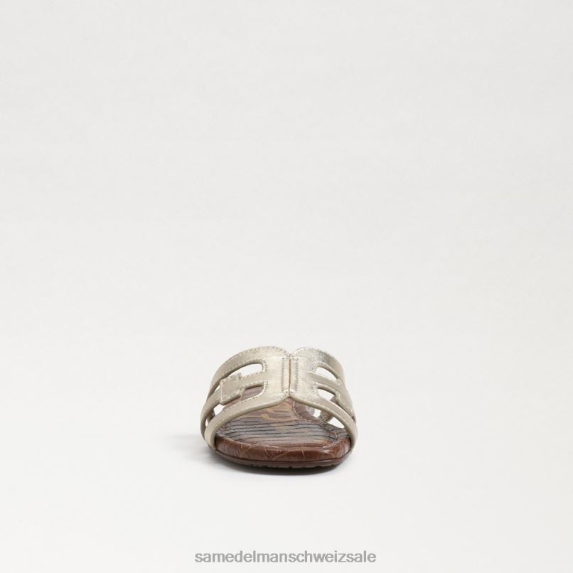 CH Sam Edelman Kinder Bay-Slide-Sandale geschmolzenes Gold X2J86889 Schuhwerk