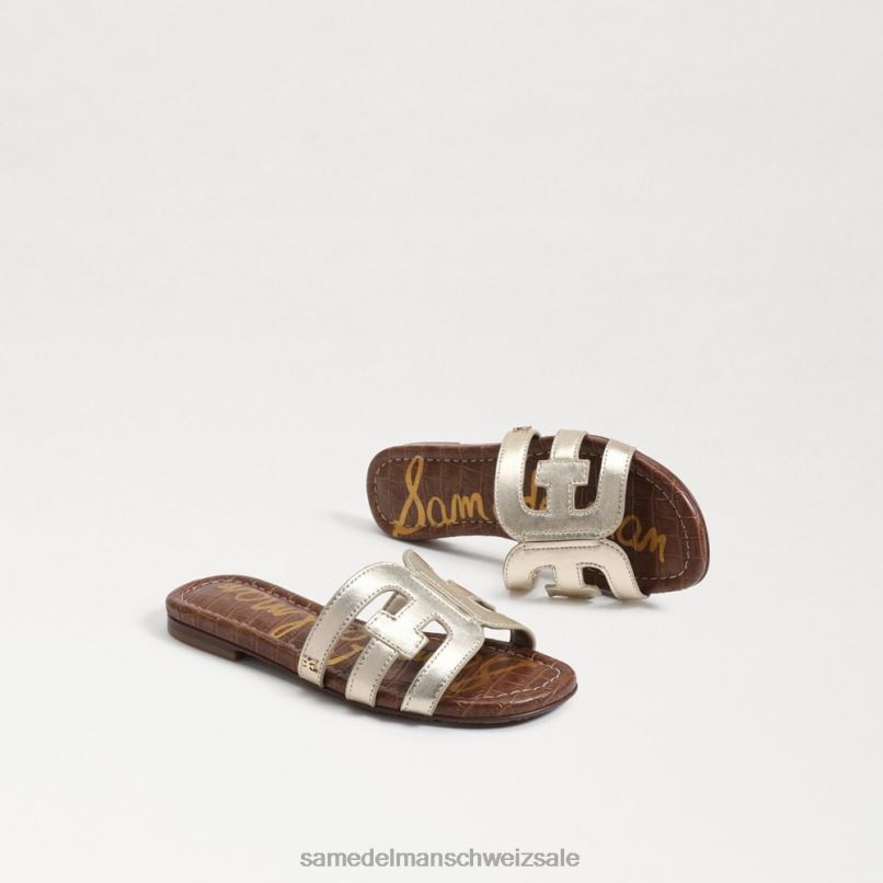 CH Sam Edelman Kinder Bay-Slide-Sandale geschmolzenes Gold X2J86889 Schuhwerk