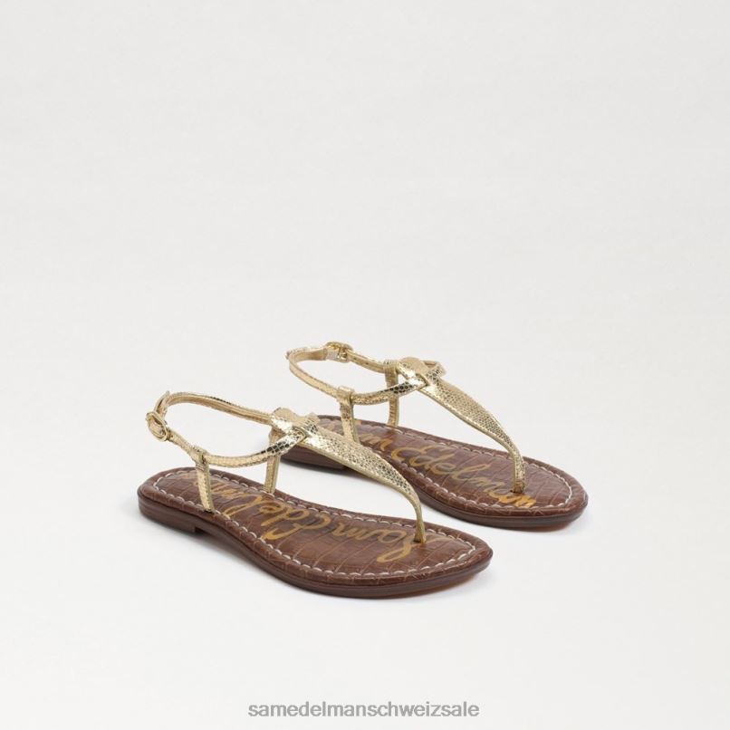 CH Sam Edelman Kinder Gigi-Zehensandale Bernstein Gold X2J86959 Schuhwerk