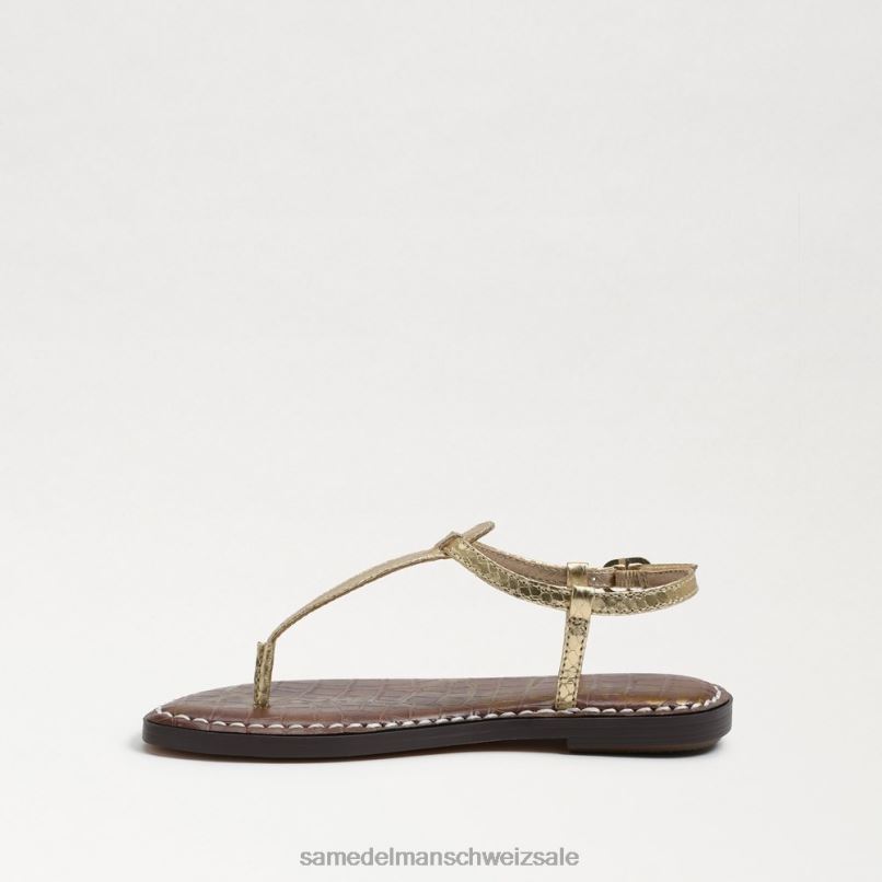 CH Sam Edelman Kinder Gigi-Zehensandale Goldboa-Metallic X2J86936 Schuhwerk