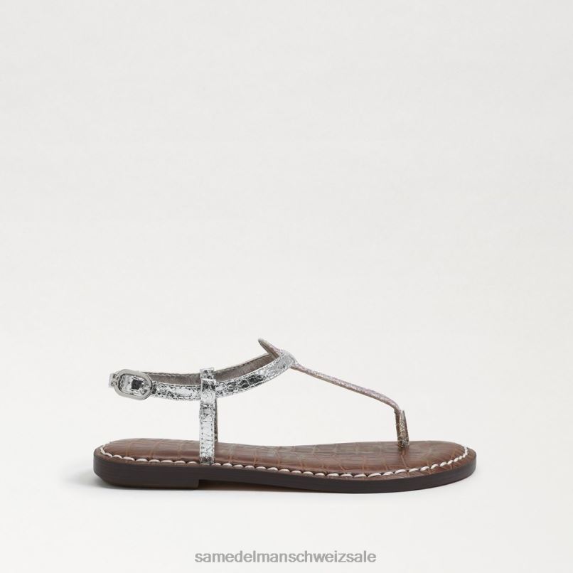 CH Sam Edelman Kinder Gigi-Zehensandale lila/silberner Glitzer X2J86960 Schuhwerk