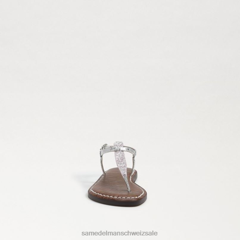 CH Sam Edelman Kinder Gigi-Zehensandale lila/silberner Glitzer X2J86960 Schuhwerk