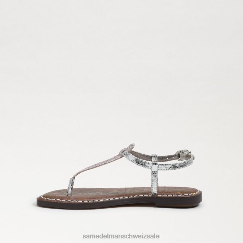 CH Sam Edelman Kinder Gigi-Zehensandale lila/silberner Glitzer X2J86960 Schuhwerk