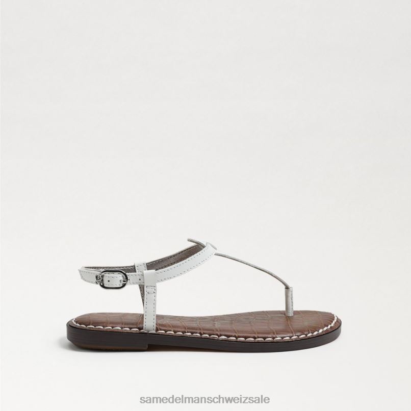 CH Sam Edelman Kinder Gigi-Zehensandale strahlend weißes Leder X2J86938 Schuhwerk