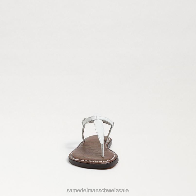 CH Sam Edelman Kinder Gigi-Zehensandale strahlend weißes Leder X2J86938 Schuhwerk