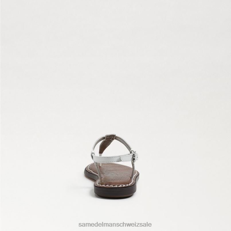 CH Sam Edelman Kinder Gigi-Zehensandale strahlend weißes Leder X2J86938 Schuhwerk