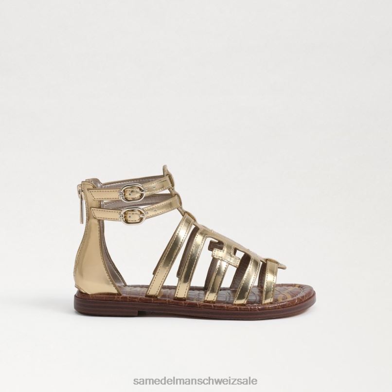 CH Sam Edelman Kinder Ginnie Gladiator-Sandale Bernstein Gold X2J861030 Schuhwerk