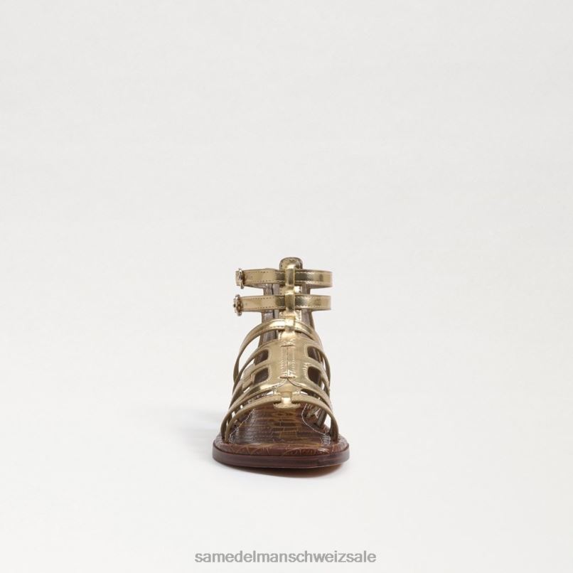 CH Sam Edelman Kinder Ginnie Gladiator-Sandale Bernstein Gold X2J861030 Schuhwerk