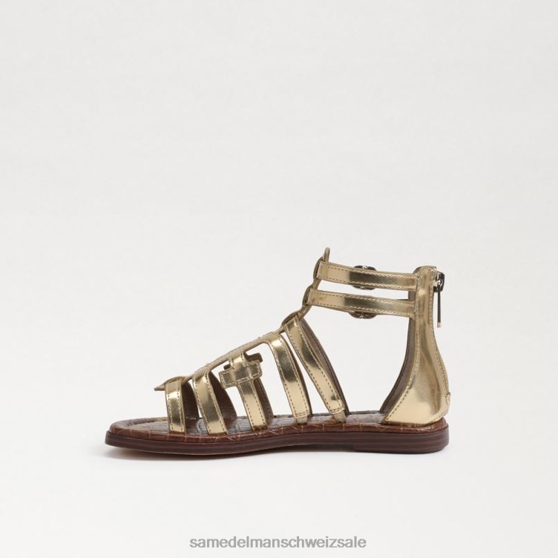 CH Sam Edelman Kinder Ginnie Gladiator-Sandale Bernstein Gold X2J861030 Schuhwerk