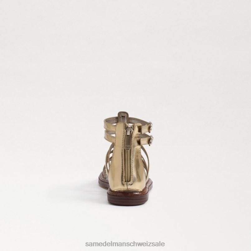 CH Sam Edelman Kinder Ginnie Gladiator-Sandale Bernstein Gold X2J861030 Schuhwerk