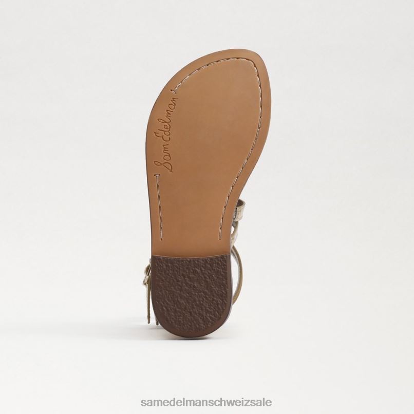 CH Sam Edelman Kinder Ginnie Gladiator-Sandale Bernstein Gold X2J861030 Schuhwerk
