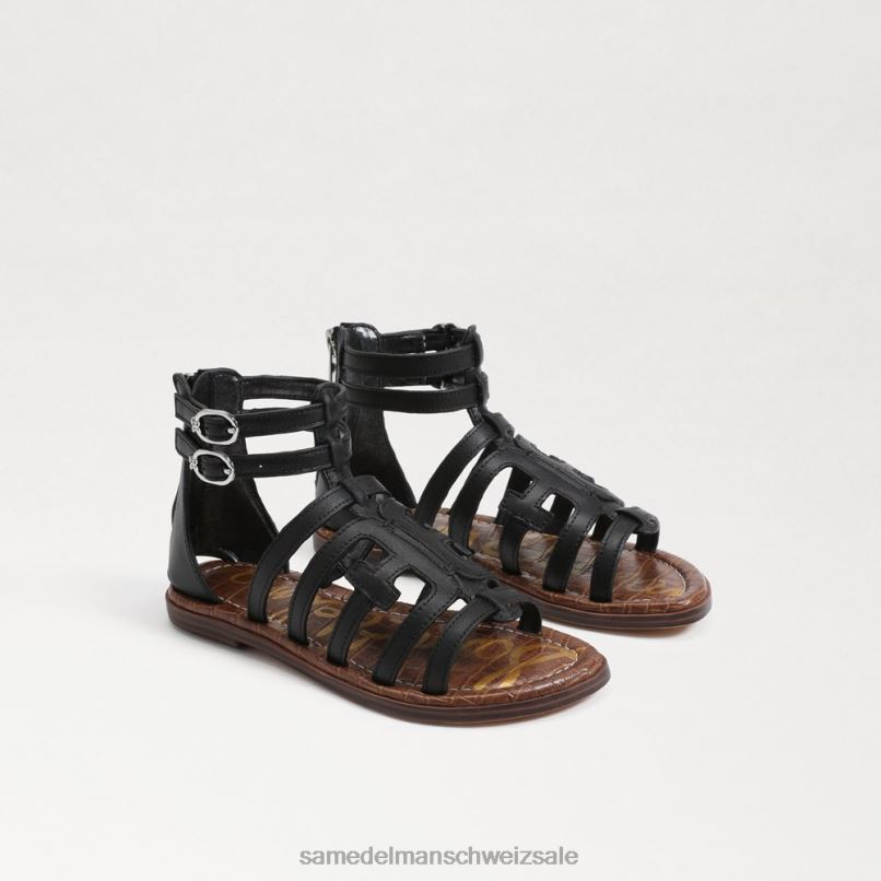 CH Sam Edelman Kinder Ginnie Gladiator-Sandale Schwarz X2J861031 Schuhwerk