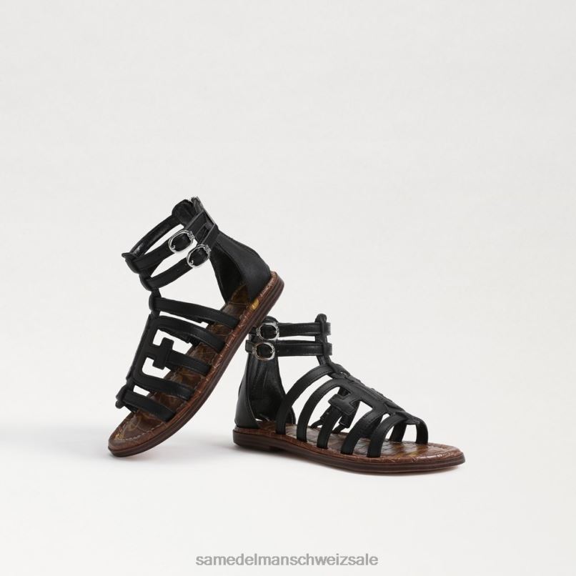 CH Sam Edelman Kinder Ginnie Gladiator-Sandale Schwarz X2J861031 Schuhwerk