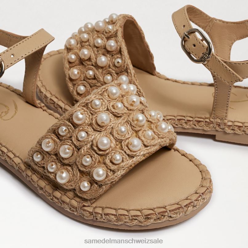 CH Sam Edelman Kinder Holly-Sandale natürliches Leinen X2J861049 Schuhwerk