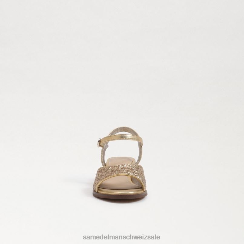 CH Sam Edelman Kinder Ivy-Sandale mit Blockabsatz Bernstein Gold X2J861036 Schuhwerk
