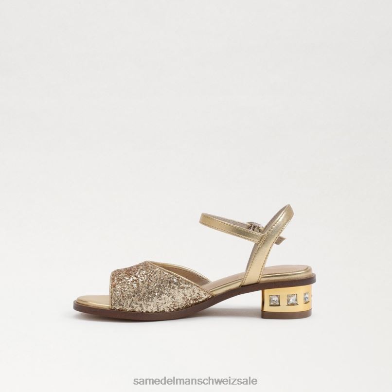 CH Sam Edelman Kinder Ivy-Sandale mit Blockabsatz Bernstein Gold X2J861036 Schuhwerk