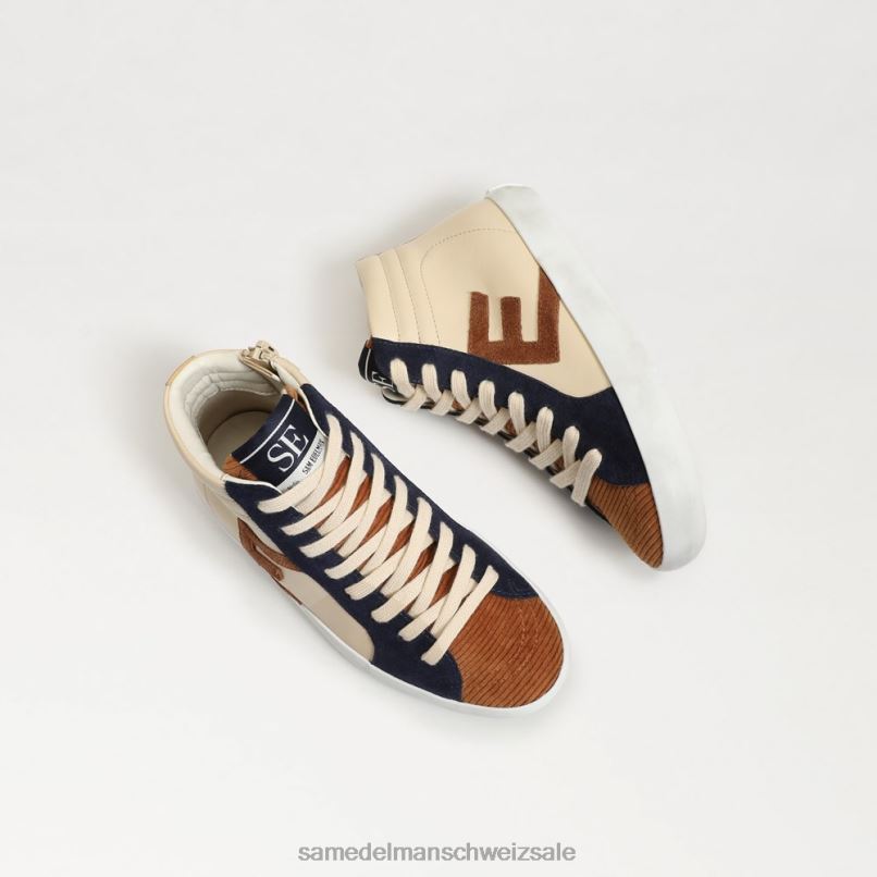 CH Sam Edelman Kinder Avon High-Top-Sneaker Eierschalen-Multi X2J861041 Schuhwerk